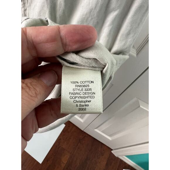 Christopher & Banks Women's Biege Jumper Dress Animal Embroidery Noahs Ark XL - Picture 6 of 7